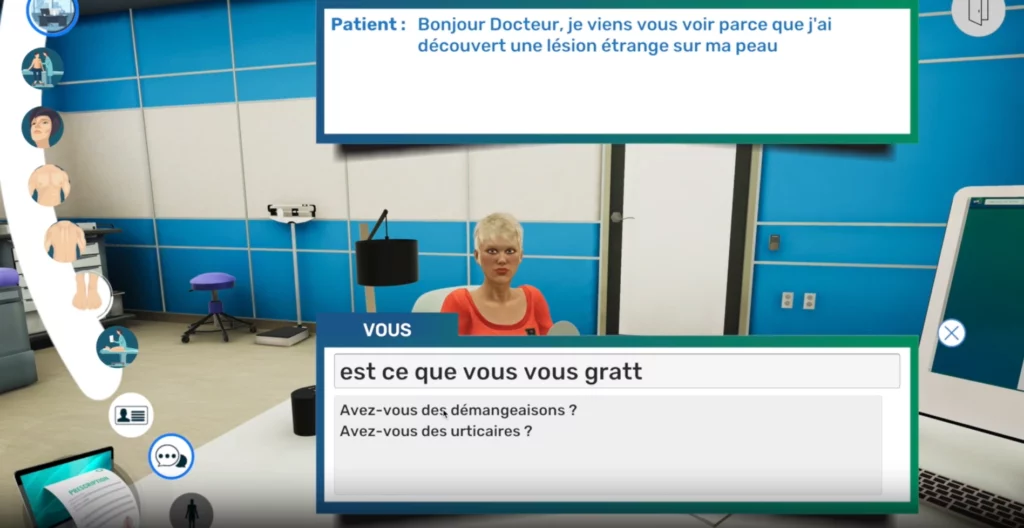 Interrogation patient